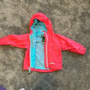 LL Bean girls 2T pink raincoat